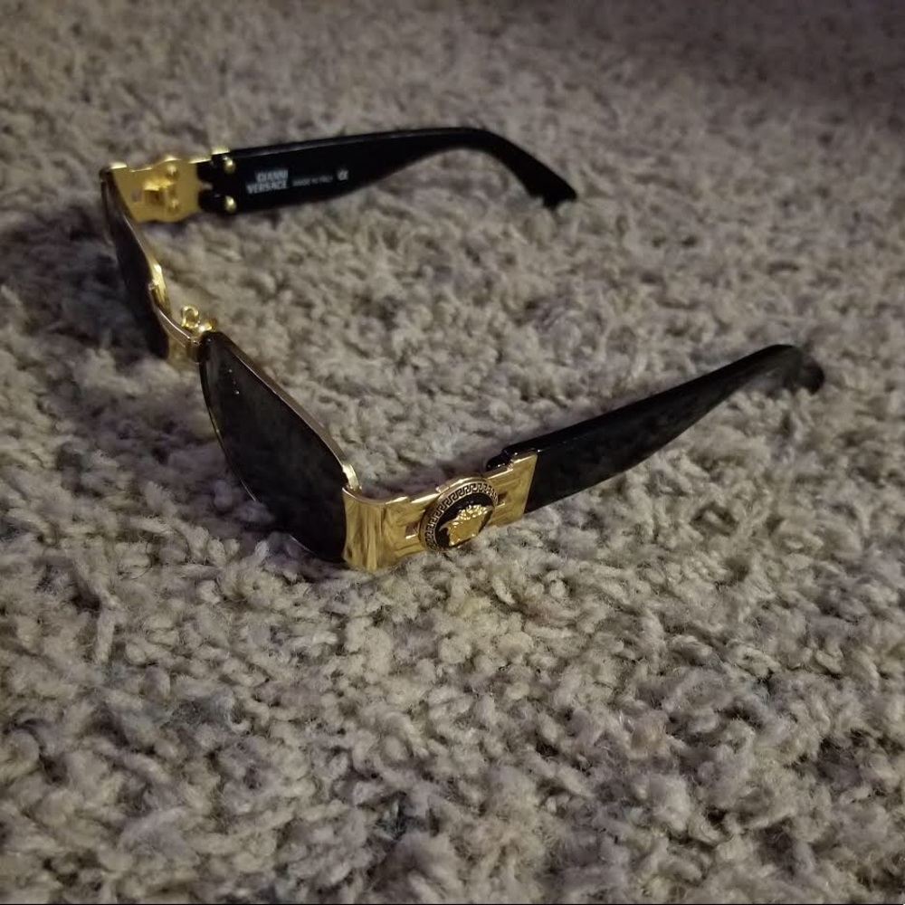 Versace Gold Medusa Biggie sunglasses